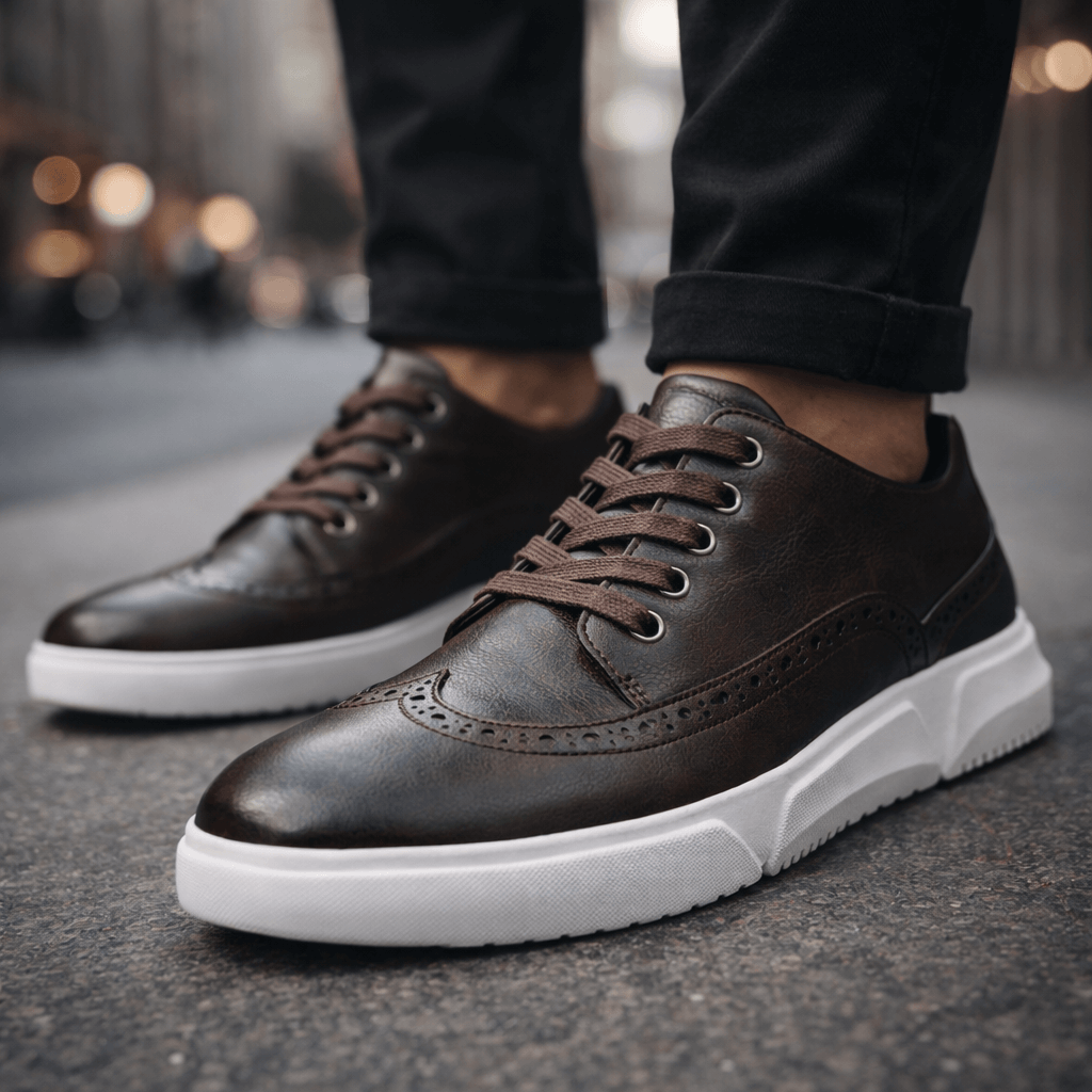 Eva | Baskets brogue en cuir