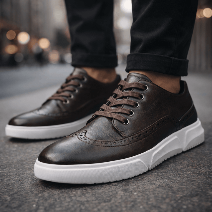 Eva | Baskets brogue en cuir