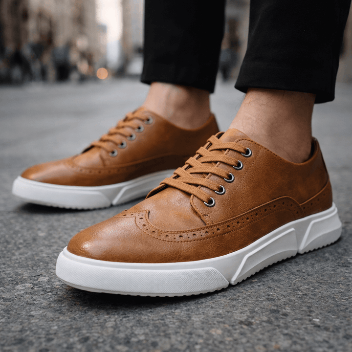 Eva | Baskets brogue en cuir