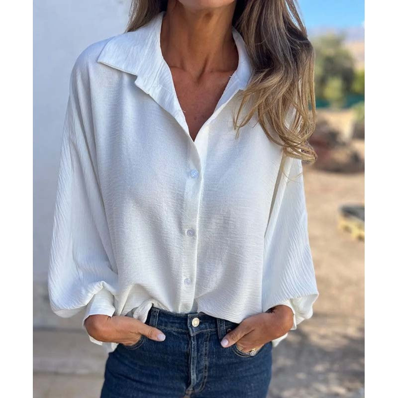 Hollynn | Camisa de corte descontraído com mangas balão