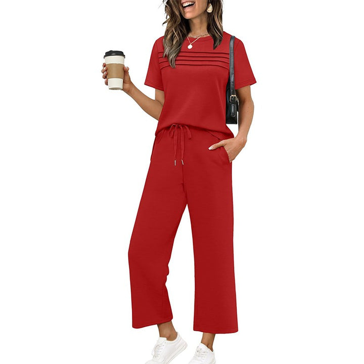 Anna | Relaxed Fit Loungeset met wijde pijpen