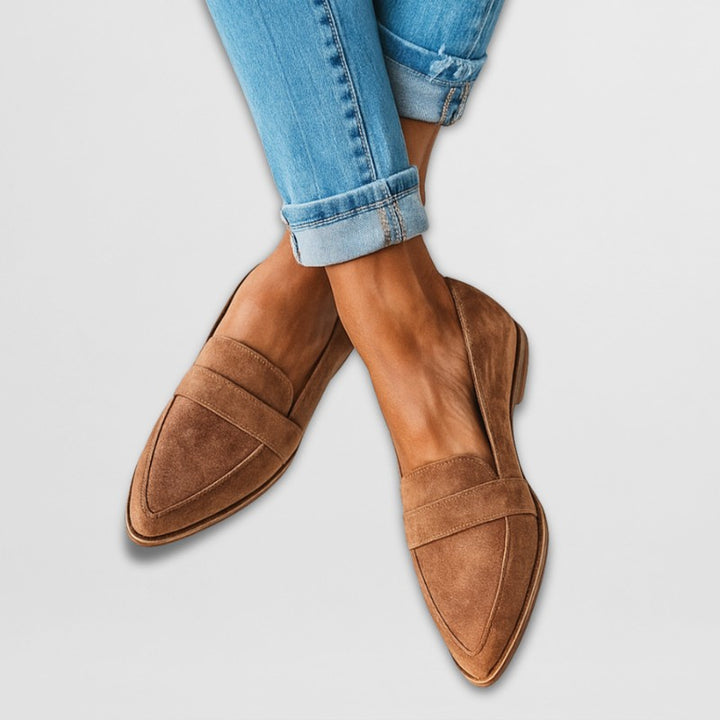 Marisol | Mocassins Penny à bout pointu avec détail à boucle