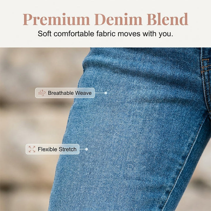 Sophia | Slim fit capri jeans met hoge taille