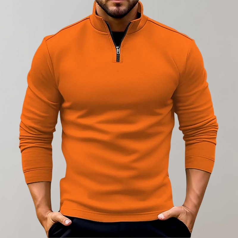 Karl | Pull à col montant et quart de zip