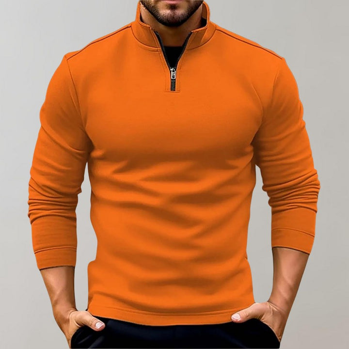 Karl | Pull à col montant et quart de zip