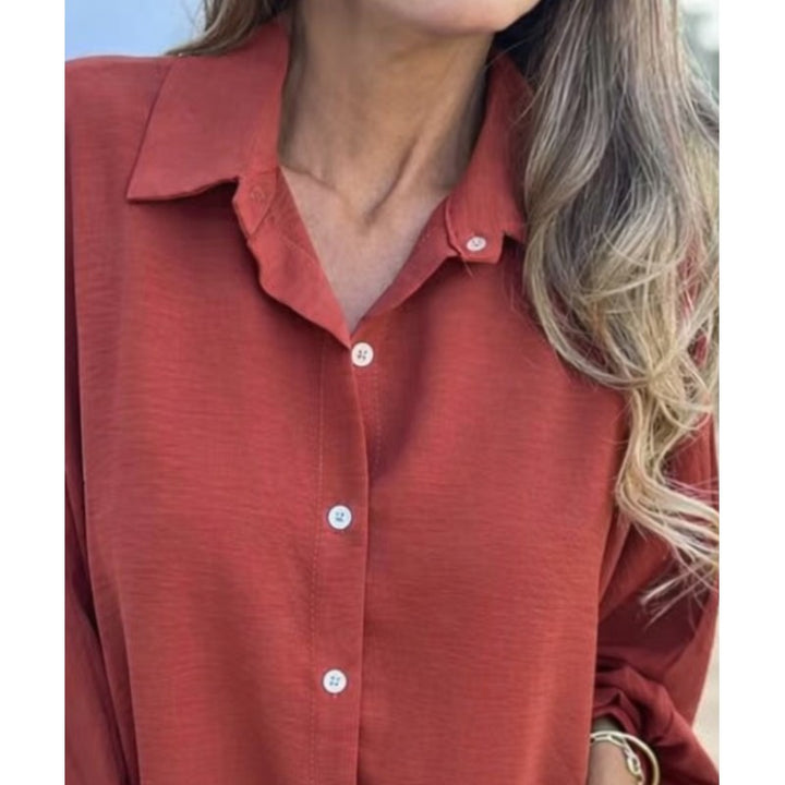 Hollynn | Camisa de corte descontraído com mangas balão