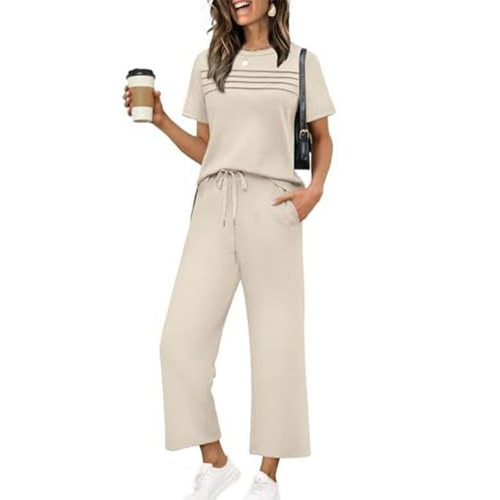 Anna | Relaxed Fit Loungeset met wijde pijpen