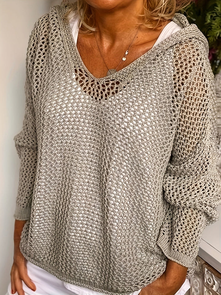 Wietske | Pull à capuche ajouré
