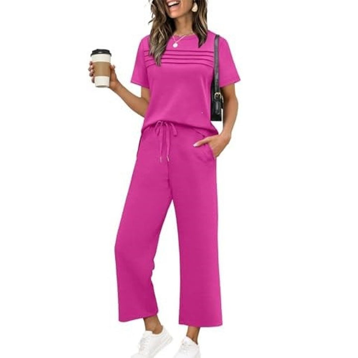 Anna | Relaxed Fit Loungeset met wijde pijpen