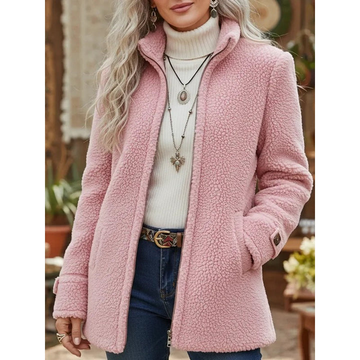 Hanne | Veste zippée longue à col montant