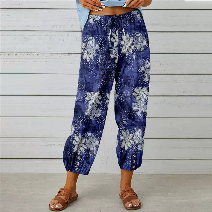 Hendrika | Bloemenprint Hoge Taille Harembroek