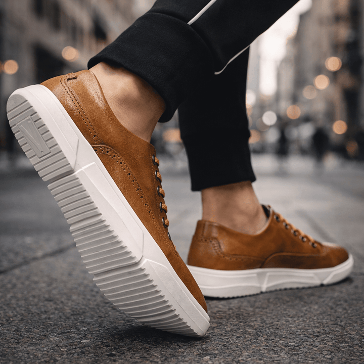 Eva | Baskets brogue en cuir