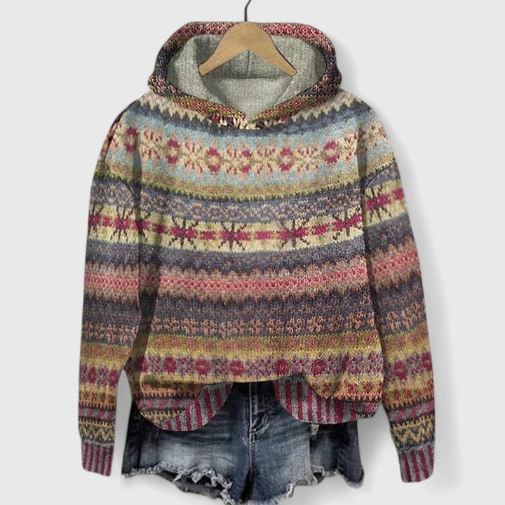 Elyvanyah | Retro Gedetailleerde Hoodie