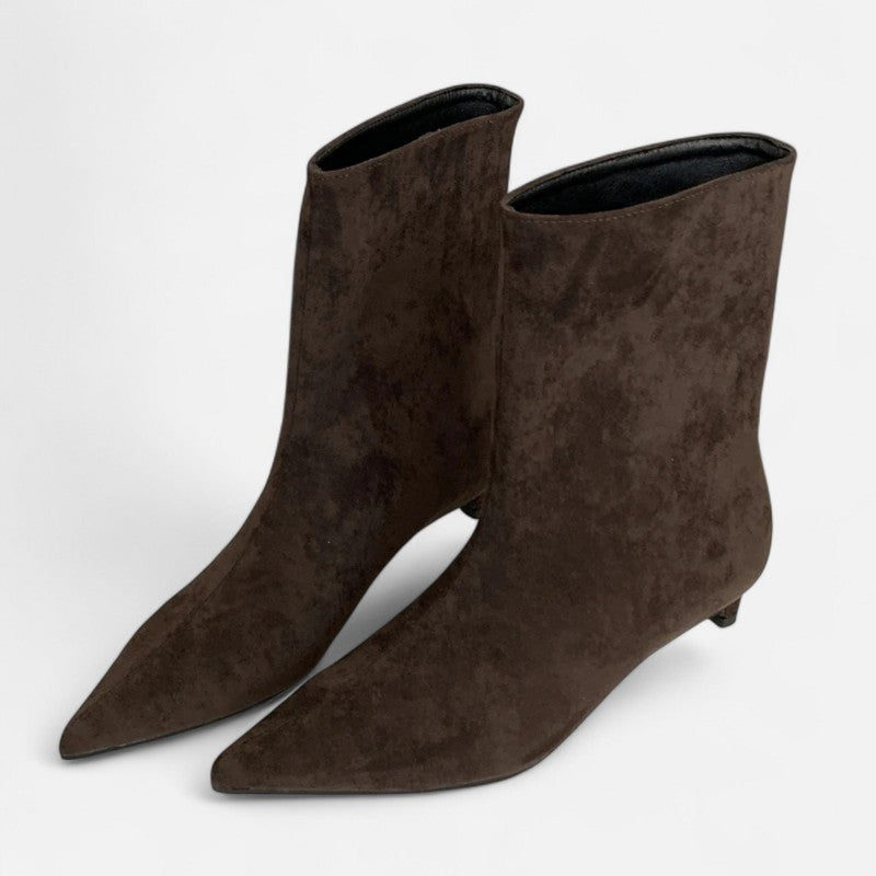 Fien | bottines à bout pointu et talon kitten