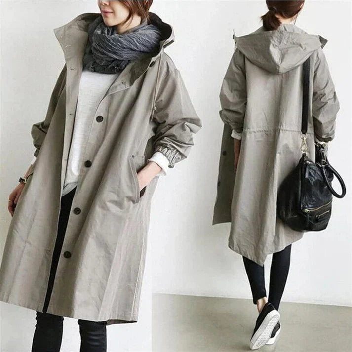Elin | Trench-coat déperlant à capuche