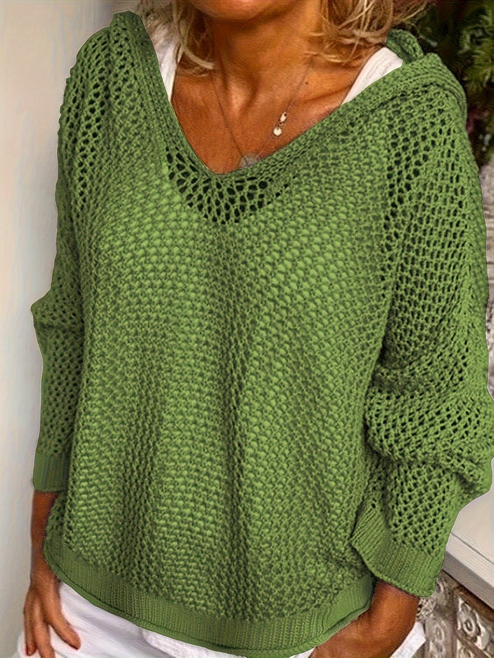 Wietske | Pull à capuche ajouré