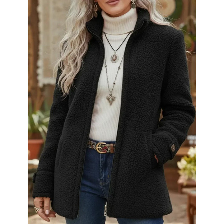 Hanne | Veste zippée longue à col montant