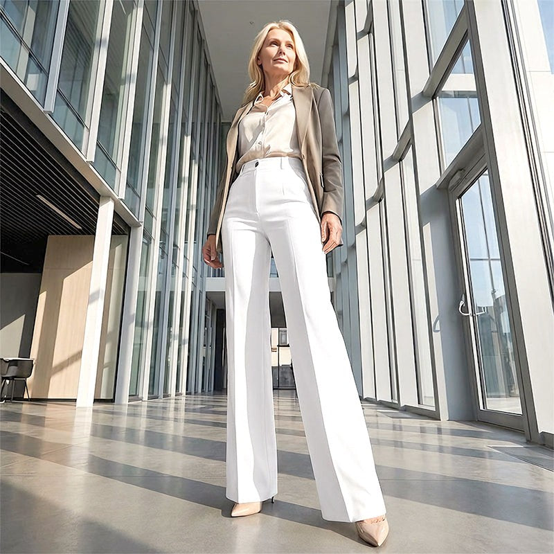 Emma | Hoge taille Wide-Leg Pakbroek