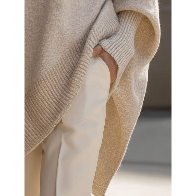 Livia | Oversize gebreide trui met batwing mouwen