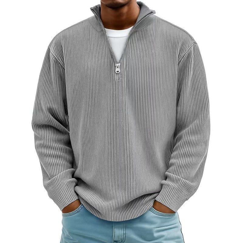Calixto | Loose-fit half-zip sweatshirt