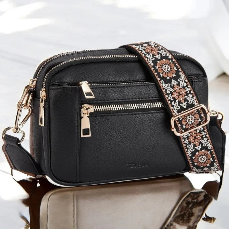 Mila | Verstellbare Schultertasche mit Blumenmuster