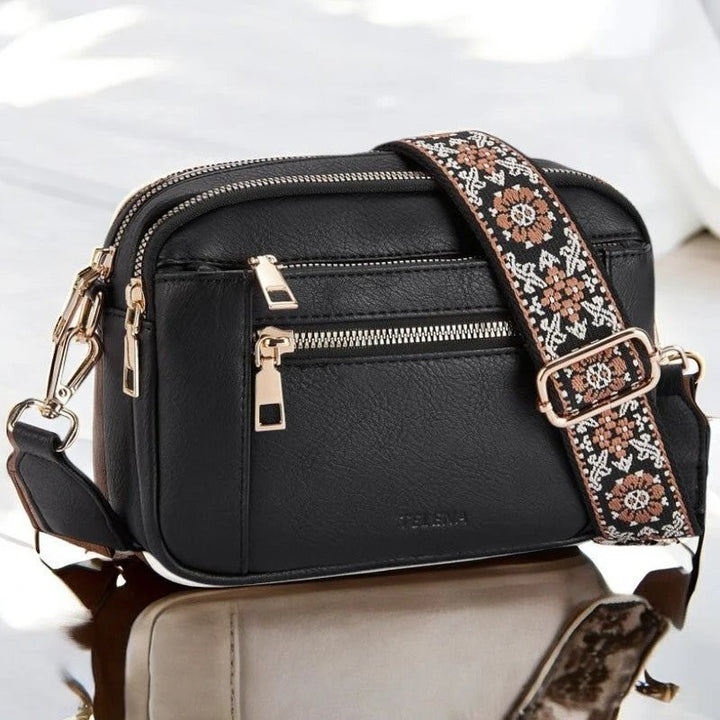 Mila | Verstellbare Schultertasche mit Blumenmuster