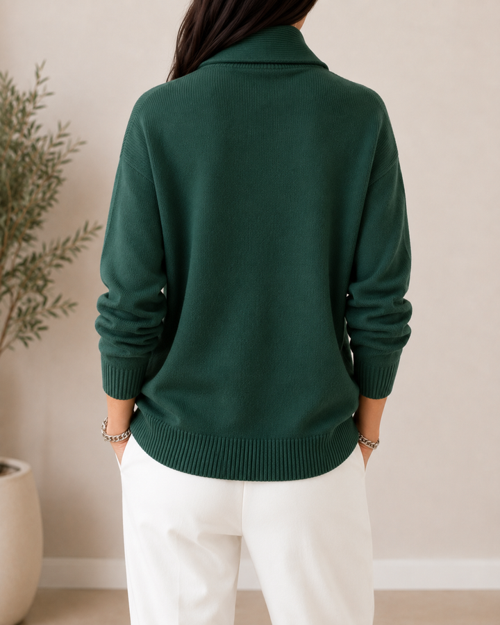 Ymke | Jersey de punto fino con cuello chal