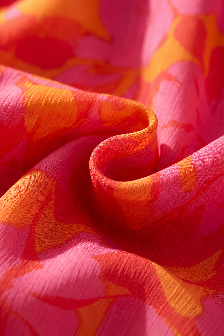 Suze | Bedrucktes Maxikleid mit V-Ausschnitt