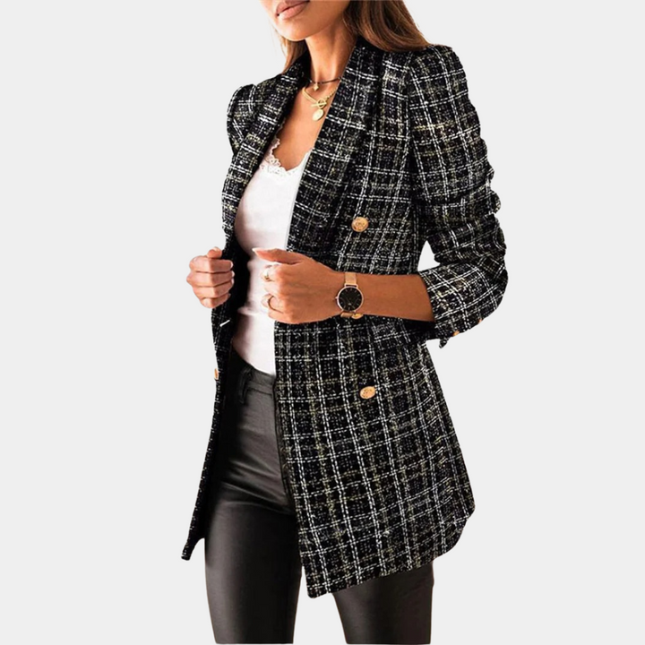 Harmke | Taillierter Tweedblazer