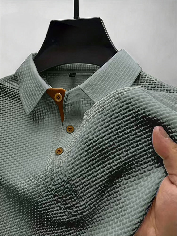 Thijs | Luftiges Poloshirt mit Struktur