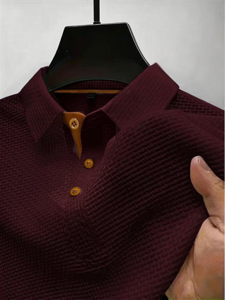 Thijs | Luftiges Poloshirt mit Struktur