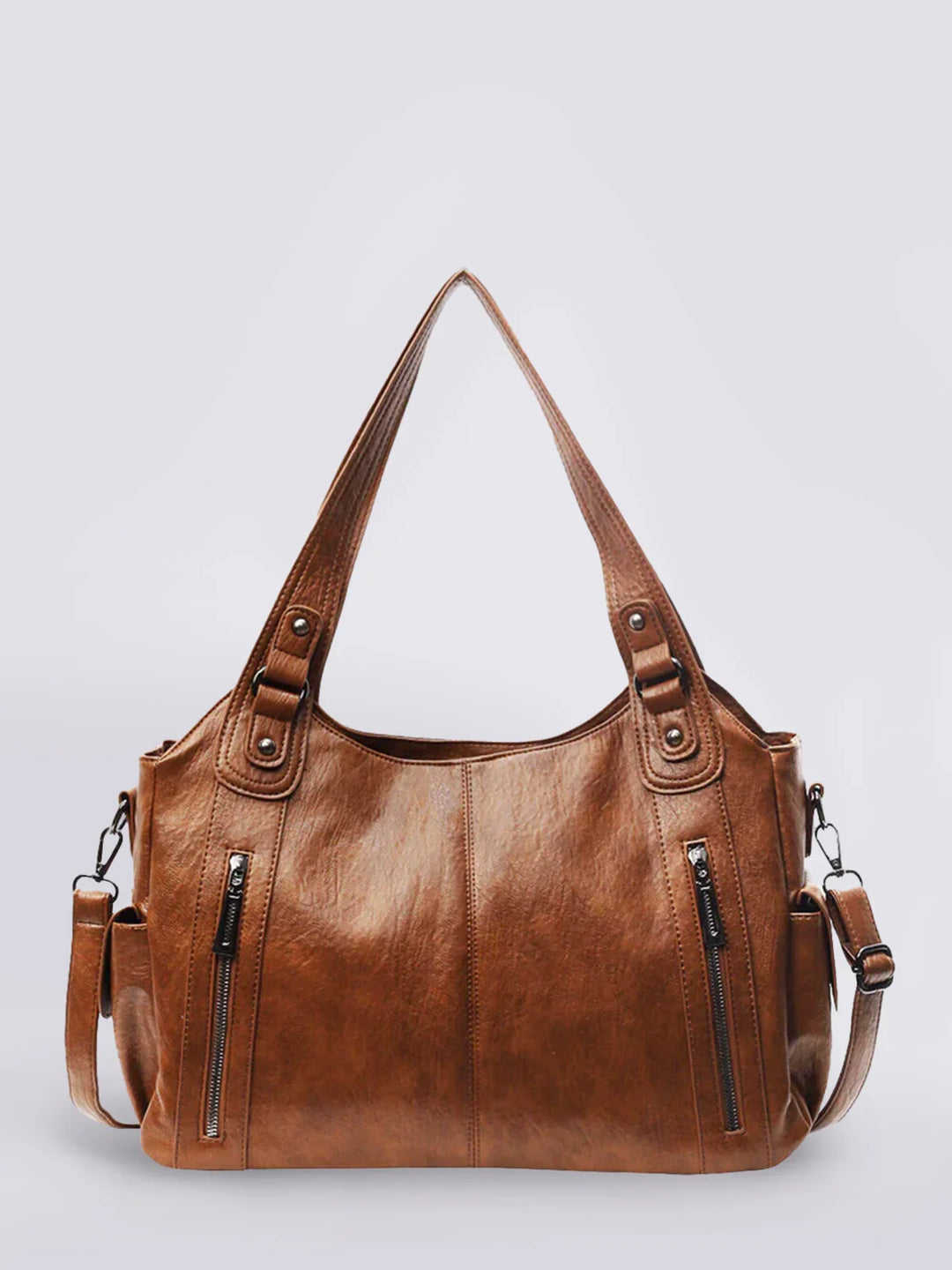 Mieke | Geräumige vegane Lederschultertasche
