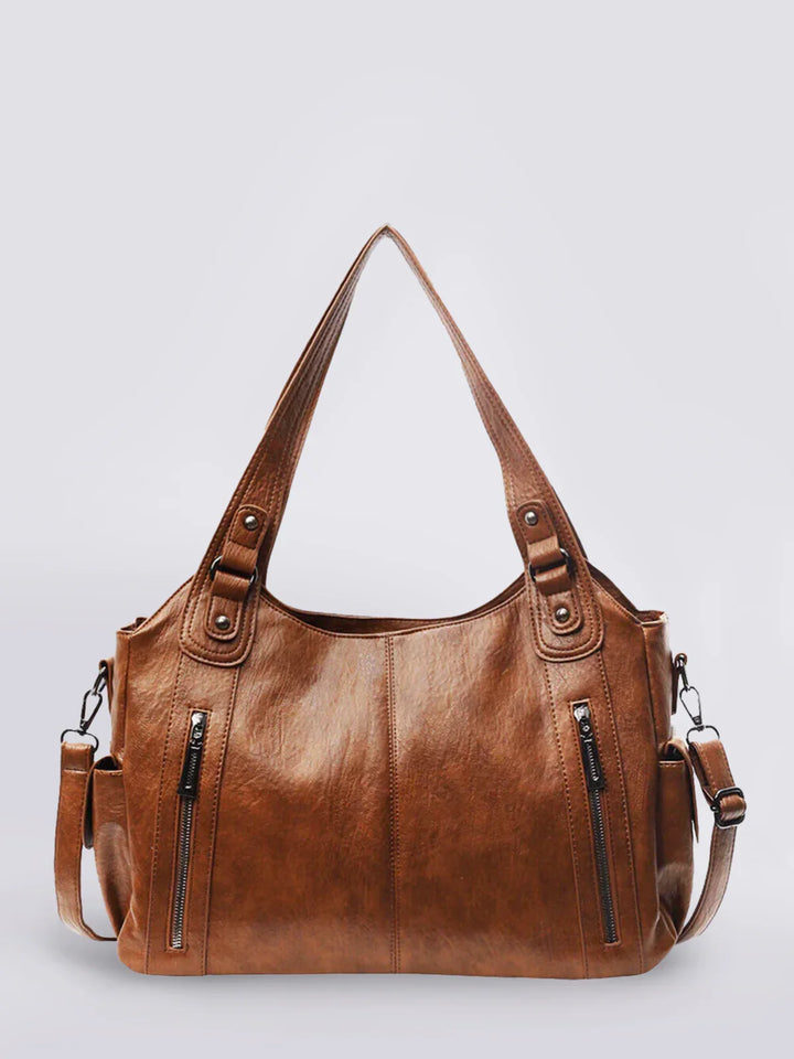 Mieke | Geräumige vegane Lederschultertasche