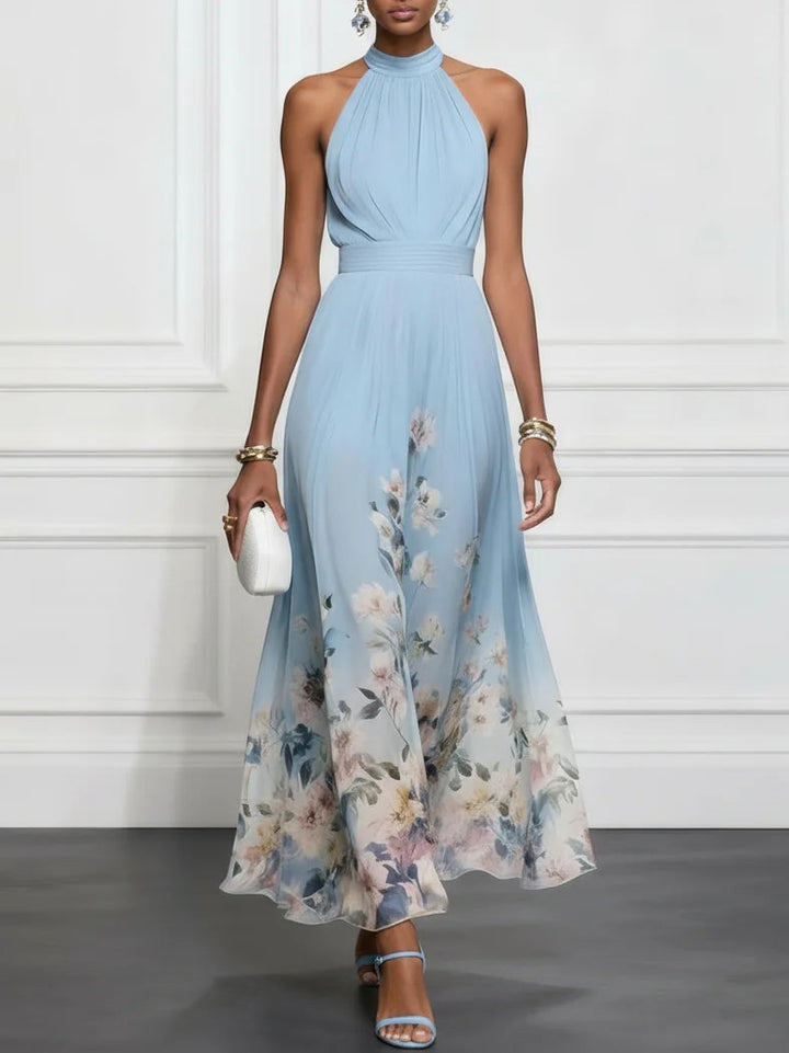 Maud | Vestido maxi romântico em chiffon