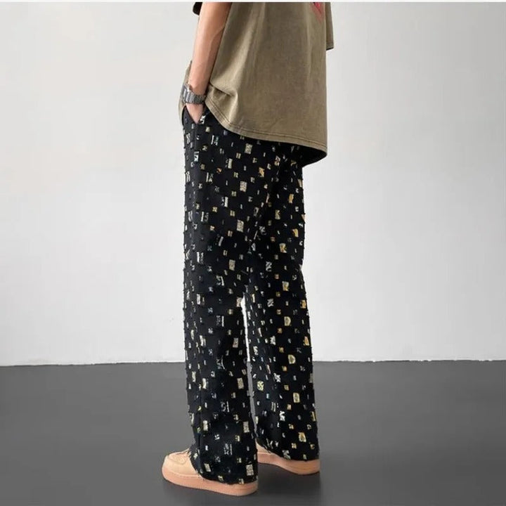 Hilde | Gerade Hose mit Mosaikmuster