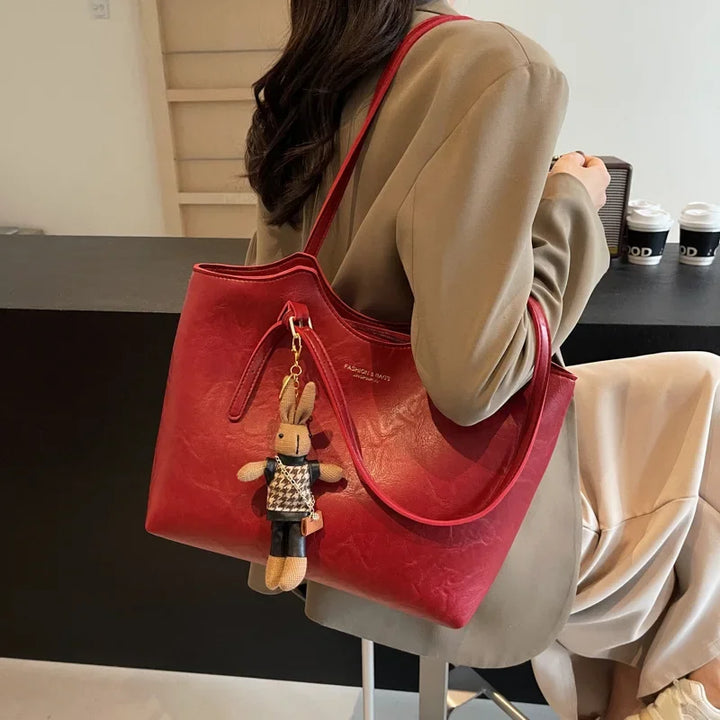 Odilia | Grand sac cabas classique en similicuir vegan