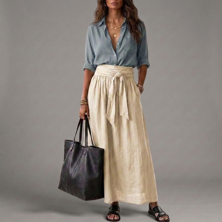 Froukje | Conjunto coordenado de duas peças em tweed, de corte fluido