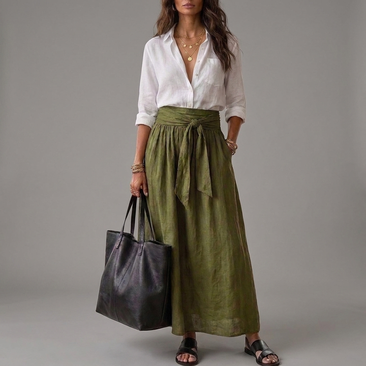 Froukje | Conjunto coordenado de duas peças em tweed, de corte fluido