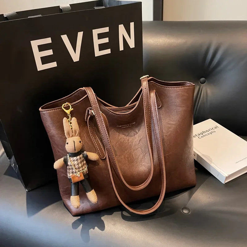 Odilia | Grand sac cabas classique en similicuir vegan