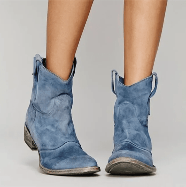 Esmee | Bottines western en daim