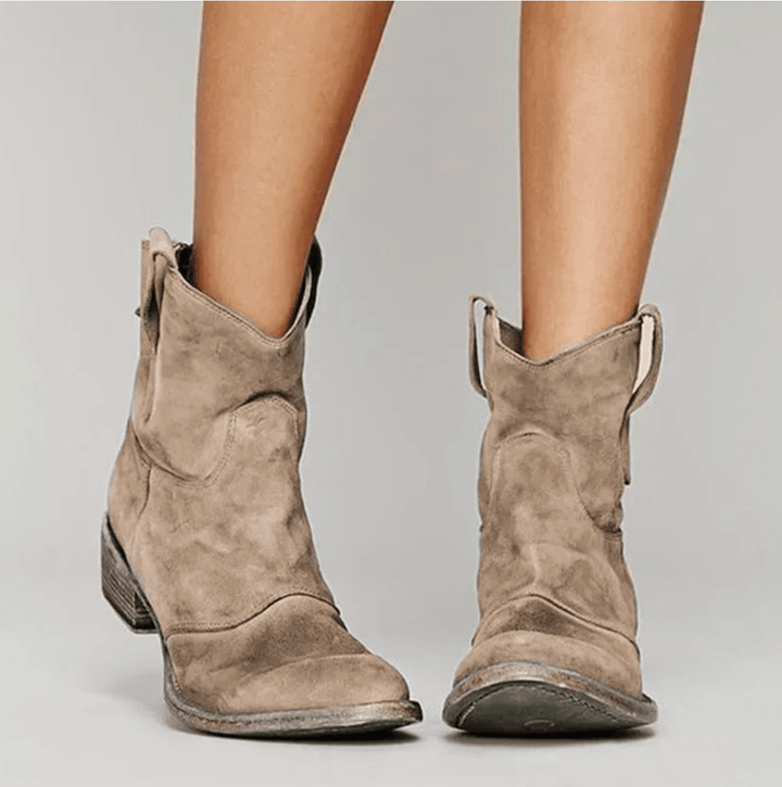 Esmee | Bottines western en daim