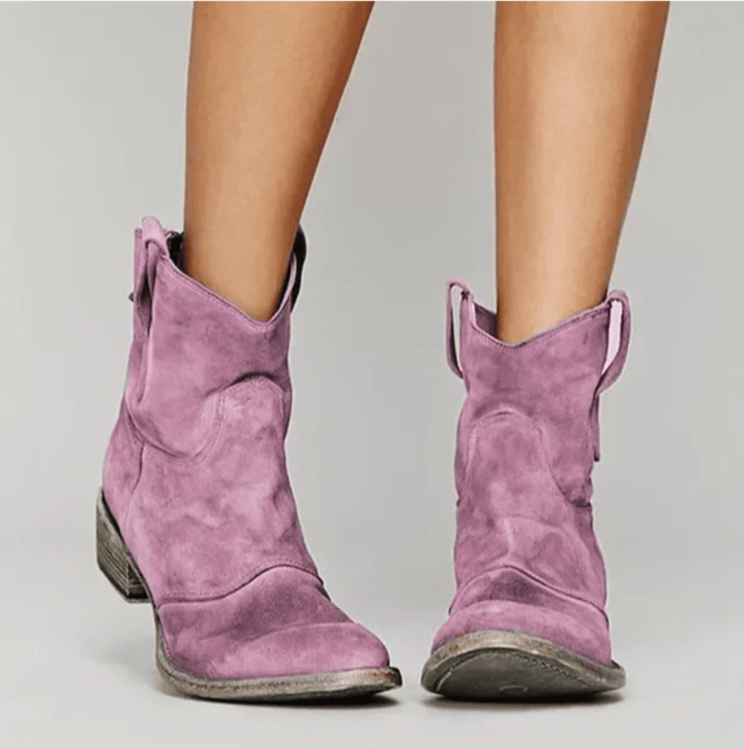 Esmee | Bottines western en daim