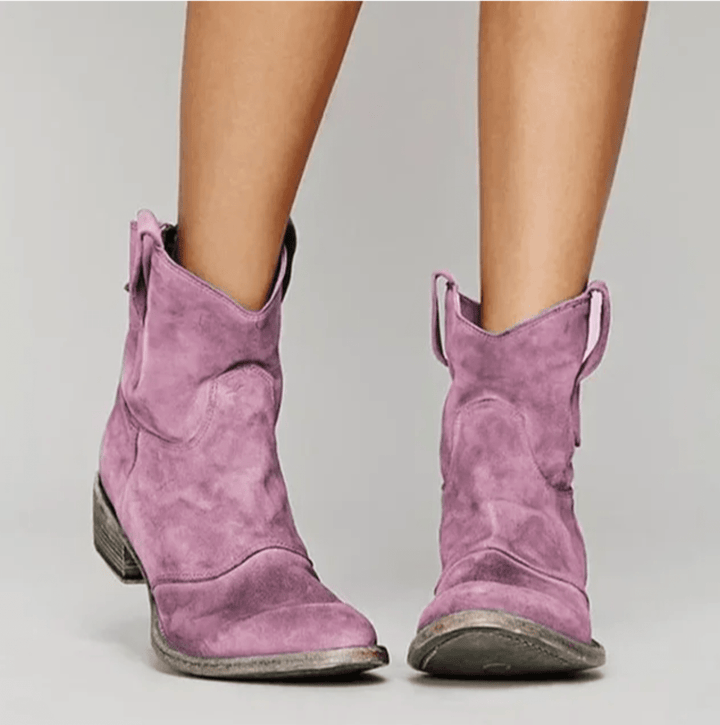 Esmee | Bottines western en daim