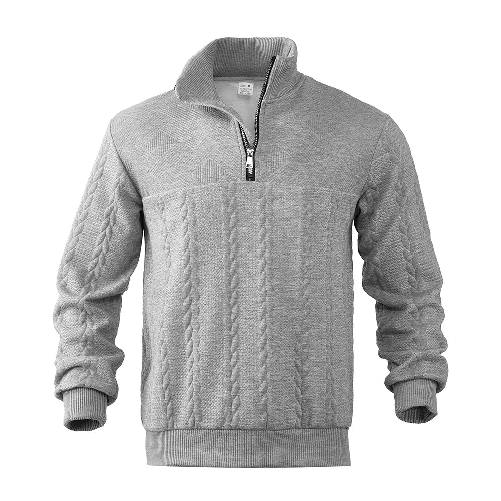 Nout | Camisola de malha texturada com meio fecho