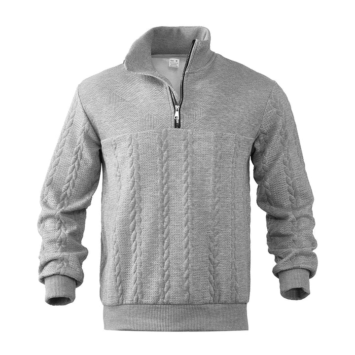 Nout | Camisola de malha texturada com meio fecho