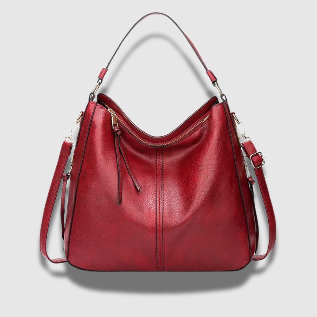 Yfke | Geräumige Lederschultertasche