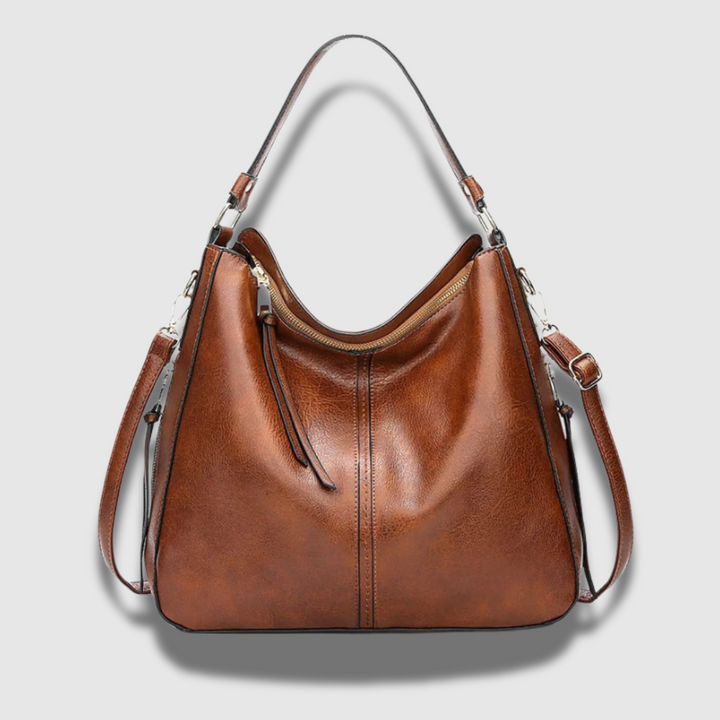 Yfke | Geräumige Lederschultertasche