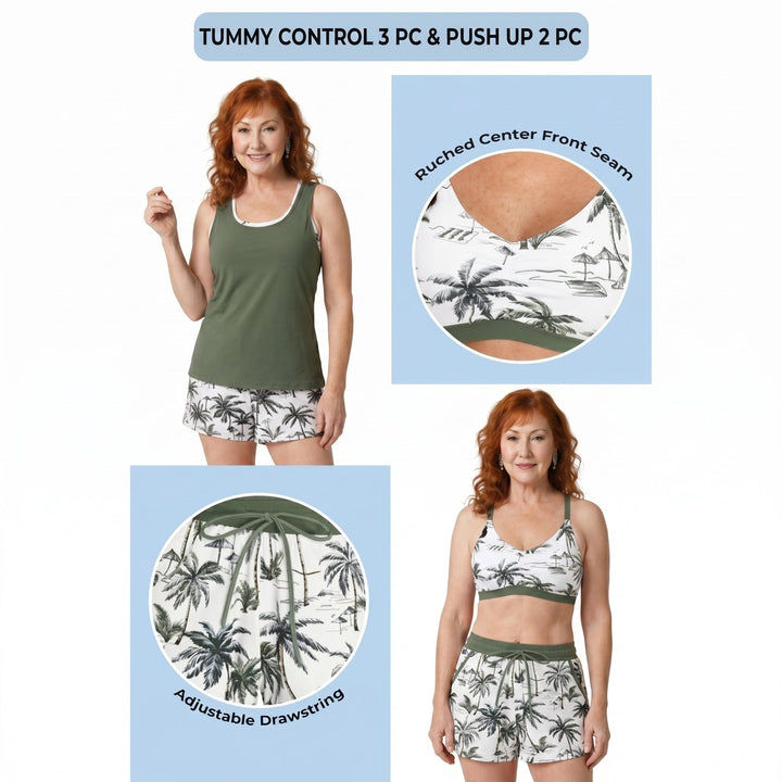 Ilse | Ensemble de sport trois pièces avec short