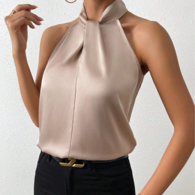 Guusje | Satin Neckholder-Top