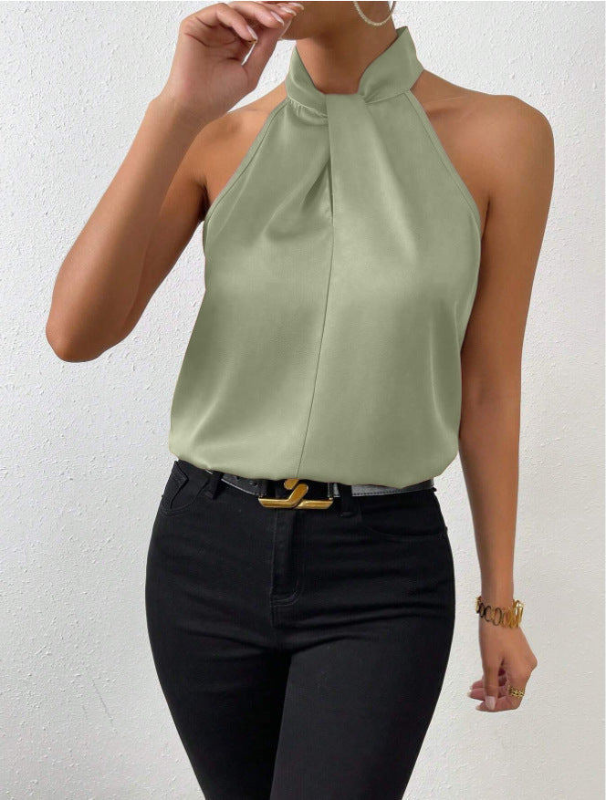 Guusje | Satin Neckholder-Top